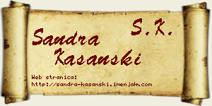 Sandra Kašanski vizit kartica